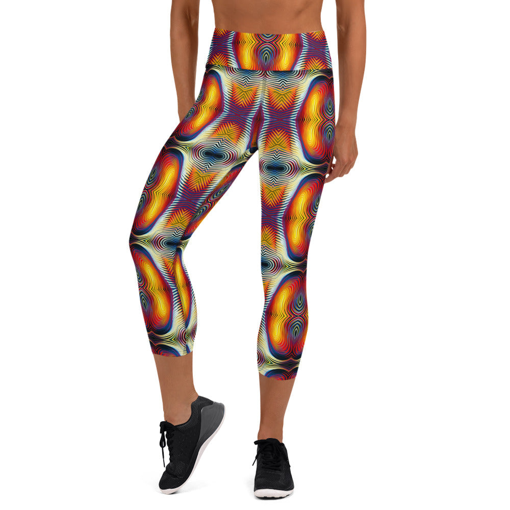 DMV 0507 Psy Artsy Yoga Capri Leggings