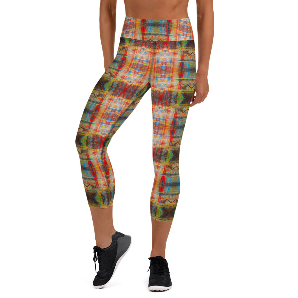 DMV 0817 Avant Garde Artsy Yoga Capri Leggings