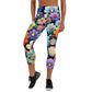 DMV 0783 Floral Yoga Capri Leggings