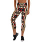 DMV 2124 Geo Boho Yoga Capri Leggings