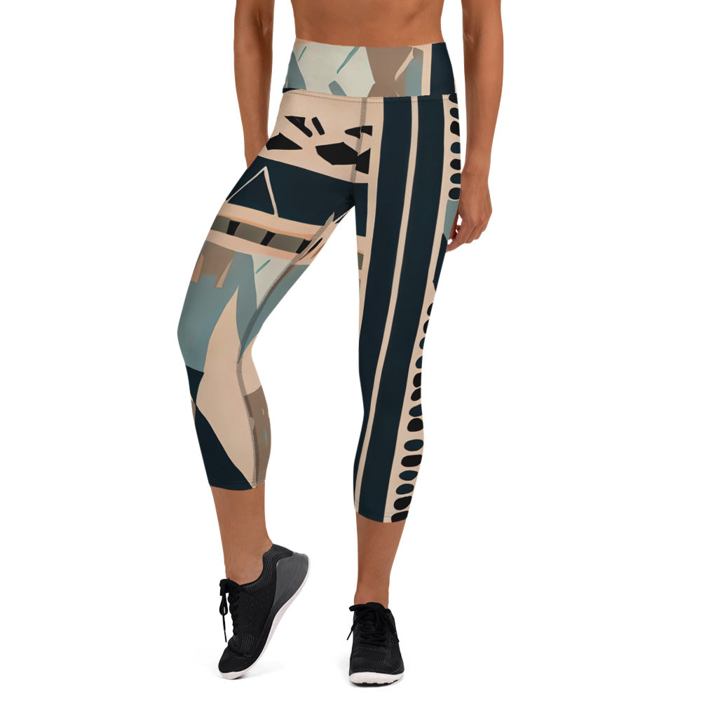 DMV 0798 Boho Yoga Capri Leggings