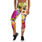 DMV 0557 Floral Yoga Capri Leggings