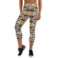 DMV 1848 Geo Boho Yoga Capri Leggings