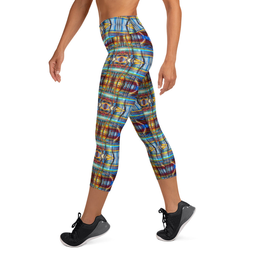 DMV 0228 Avant Garde Artsy Yoga Capri Leggings