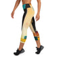 DMV 0282 Abstract Art Yoga Capri Leggings