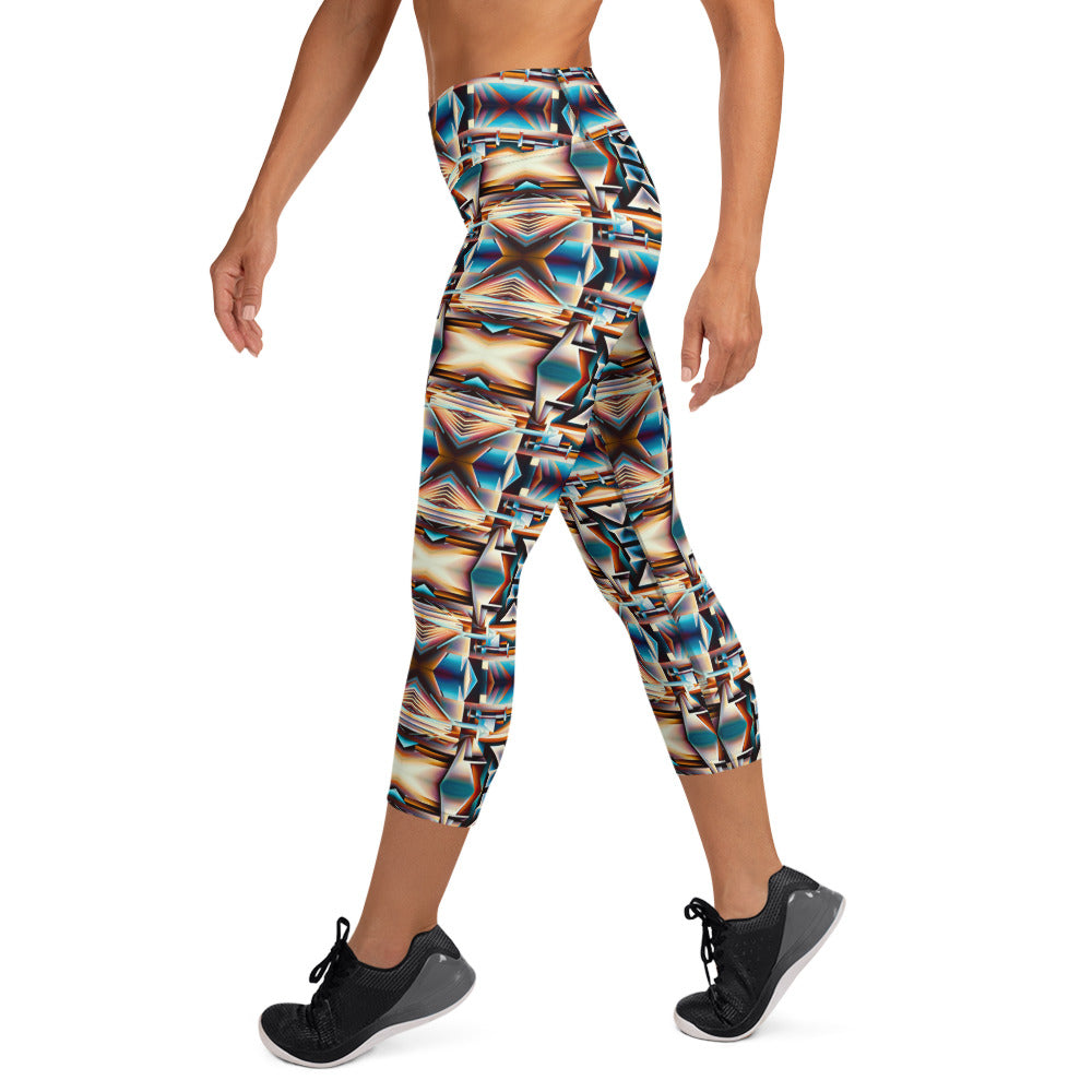 DMV 0275 Conceptual Artsy Yoga Capri Leggings