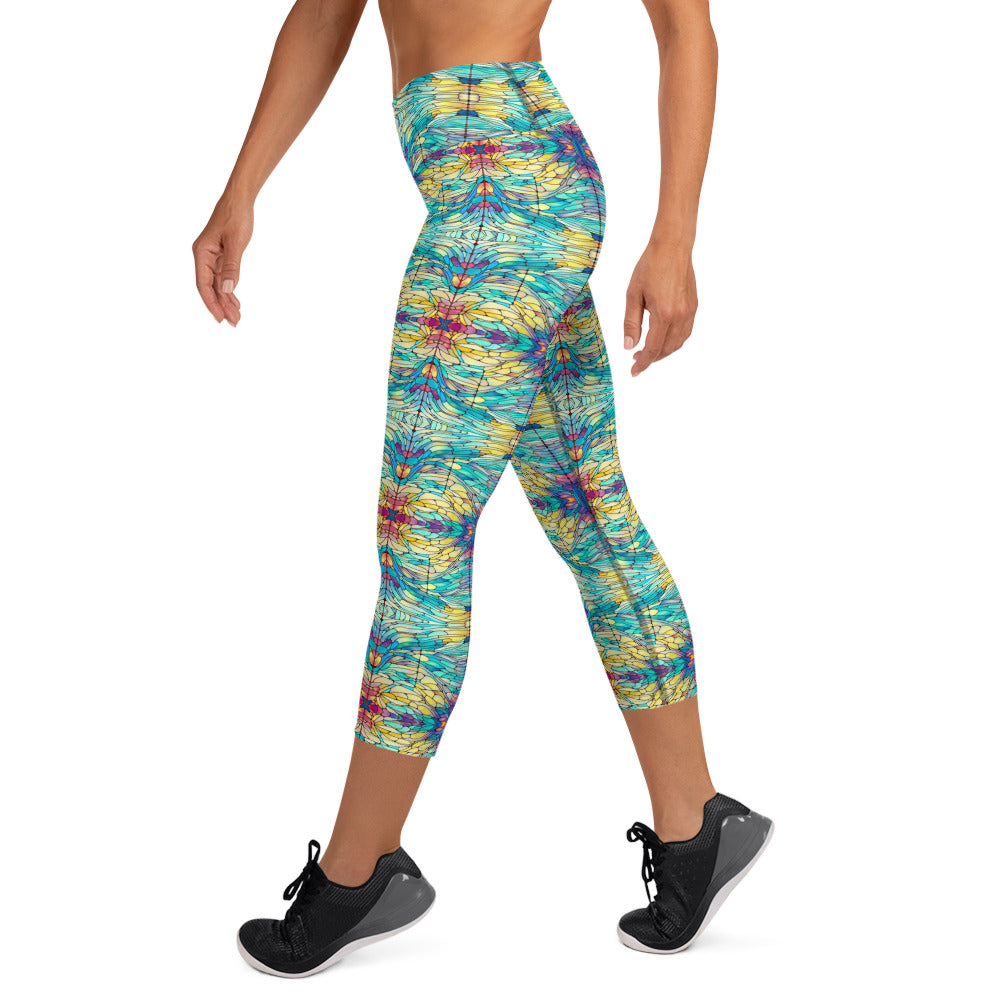 DMV 0231 Chic Boho Yoga Capri Leggings