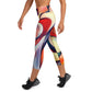 DMV 0277 Abstract Art Yoga Capri Leggings