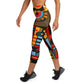 DMV 0233 Psy Art Yoga Capri Leggings