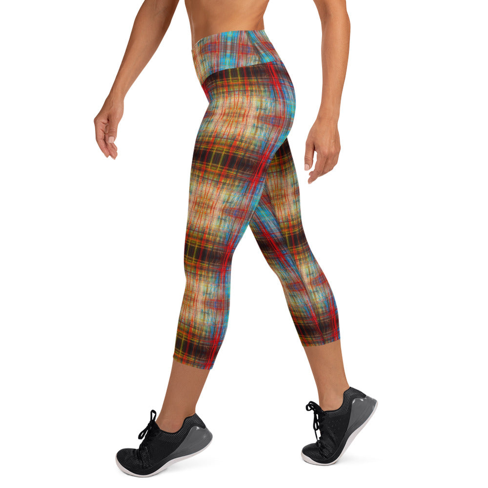 DMV 0006 Avant Garde Artsy Yoga Capri Leggings