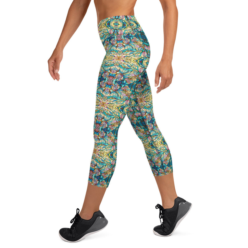 DMV 0049 Chic Boho Yoga Capri Leggings