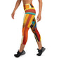 DMV 0048 Retro Art Yoga Capri Leggings