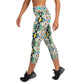 DMV 0076 Vintage Artsy Yoga Capri Leggings