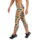 DMV 0040 Vintage Artsy Yoga Capri Leggings