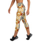 DMV 0089 Chic Boho Yoga Capri Leggings