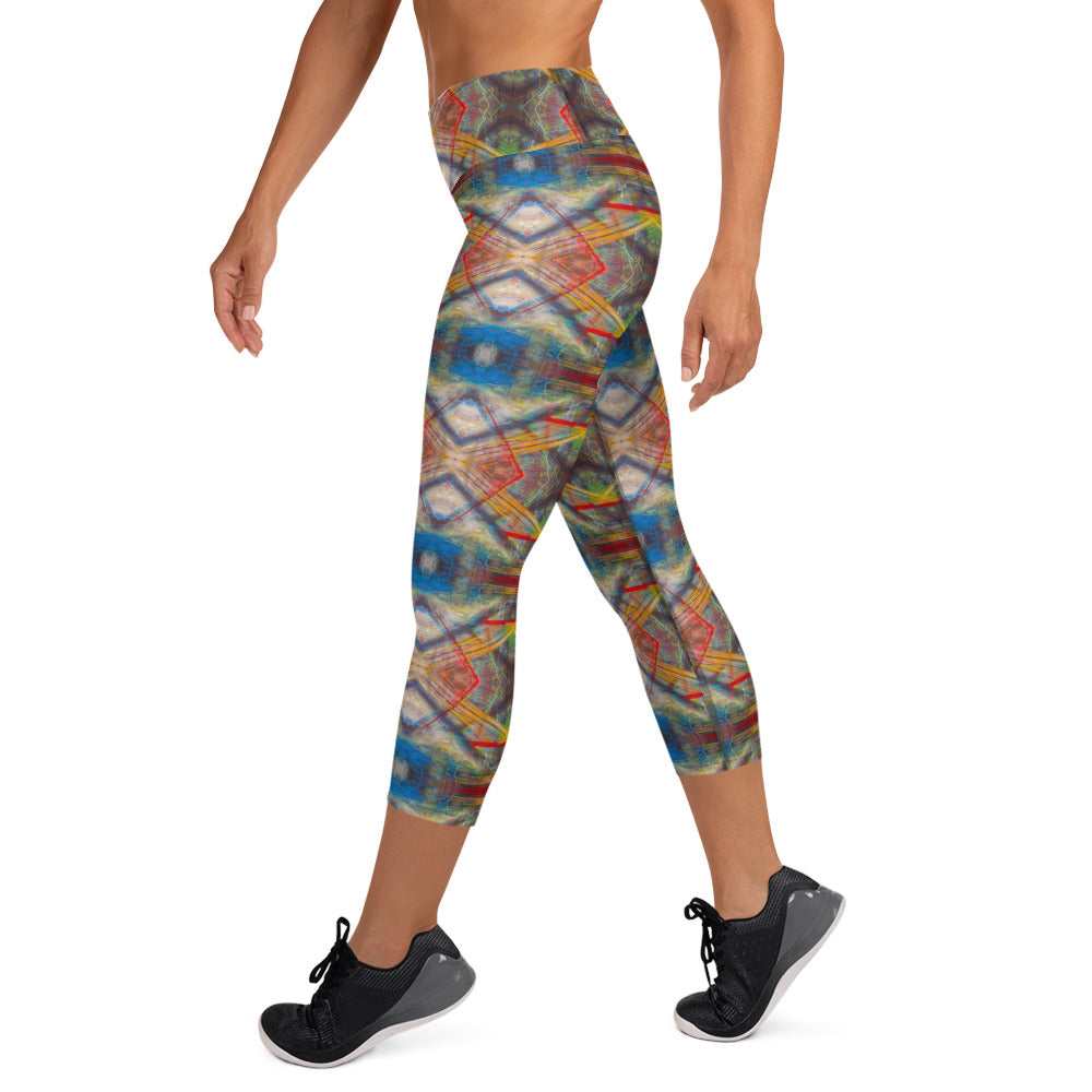 DMV 0159 Avant Garde Artsy Yoga Capri Leggings