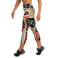 DMV 0217 Retro Art Yoga Capri Leggings