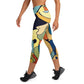 DMV 0242 Retro Art Yoga Capri Leggings