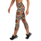 DMV 0210 Vintage Artsy Yoga Capri Leggings