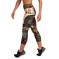 DMV 0256 Retro Art Yoga Capri Leggings