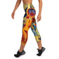 DMV 0237 Retro Art Yoga Capri Leggings