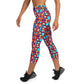 DMV 0094 Vintage Artsy Yoga Capri Leggings