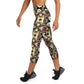 DMV 0247 Geo Boho Yoga Capri Leggings