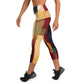 DMV 0251 Abstract Art Yoga Capri Leggings