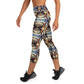 DMV 0104 Conceptual Artsy Yoga Capri Leggings