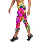 DMV 0250 Floral Yoga Capri Leggings