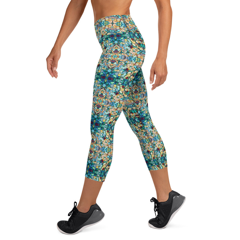 DMV 0254 Chic Boho Yoga Capri Leggings