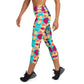 DMV 0134 Vintage Artsy Yoga Capri Leggings