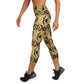 DMV 0407 Chic Boho Yoga Capri Leggings