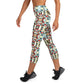 DMV 0184 Geo Boho Yoga Capri Leggings