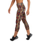 DMV 0174 Classic Boho Yoga Capri Leggings