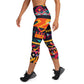 DMV 0409 Boho Yoga Capri Leggings