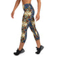 DMV 0406 Conceptual Artsy Yoga Capri Leggings