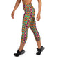 DMV 1343 Psy Artsy Yoga Capri Leggings