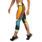 DMV 0433 Abstract Art Yoga Capri Leggings