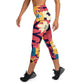 DMV 0392 Floral Yoga Capri Leggings