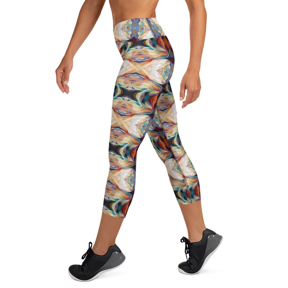 DMV 1573 Chic Boho Yoga Capri Leggings