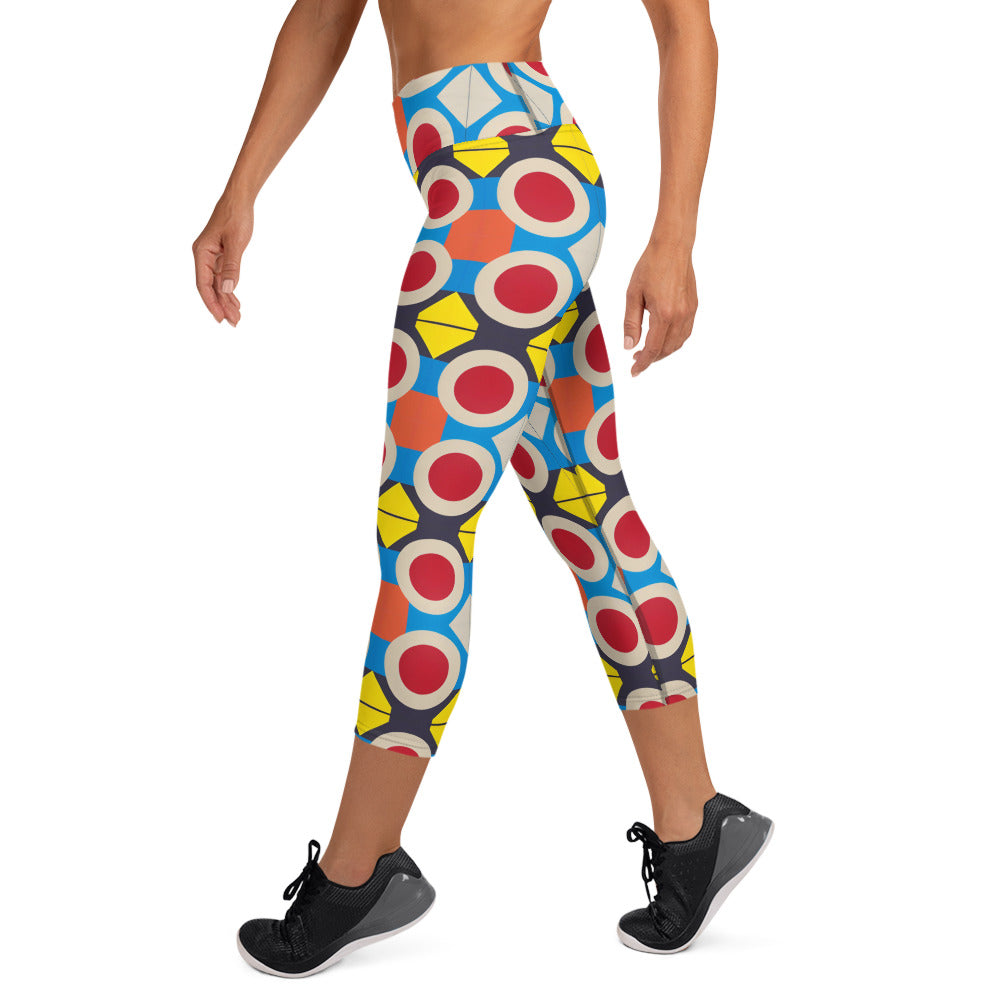 DMV 0786 Classic Boho Yoga Capri Leggings