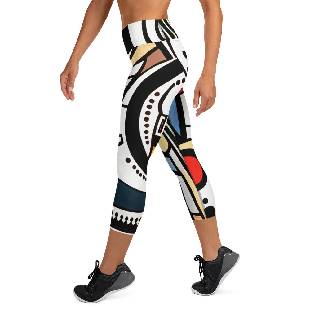 DMV 0460 Boho Yoga Capri Leggings