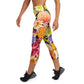 DMV 0557 Floral Yoga Capri Leggings