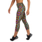 DMV 1809 Psy Artsy Yoga Capri Leggings