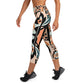 DMV 1336 Boho Yoga Capri Leggings