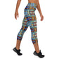 DMV 0228 Avant Garde Artsy Yoga Capri Leggings