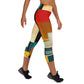 DMV 0282 Abstract Art Yoga Capri Leggings