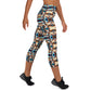 DMV 0275 Conceptual Artsy Yoga Capri Leggings