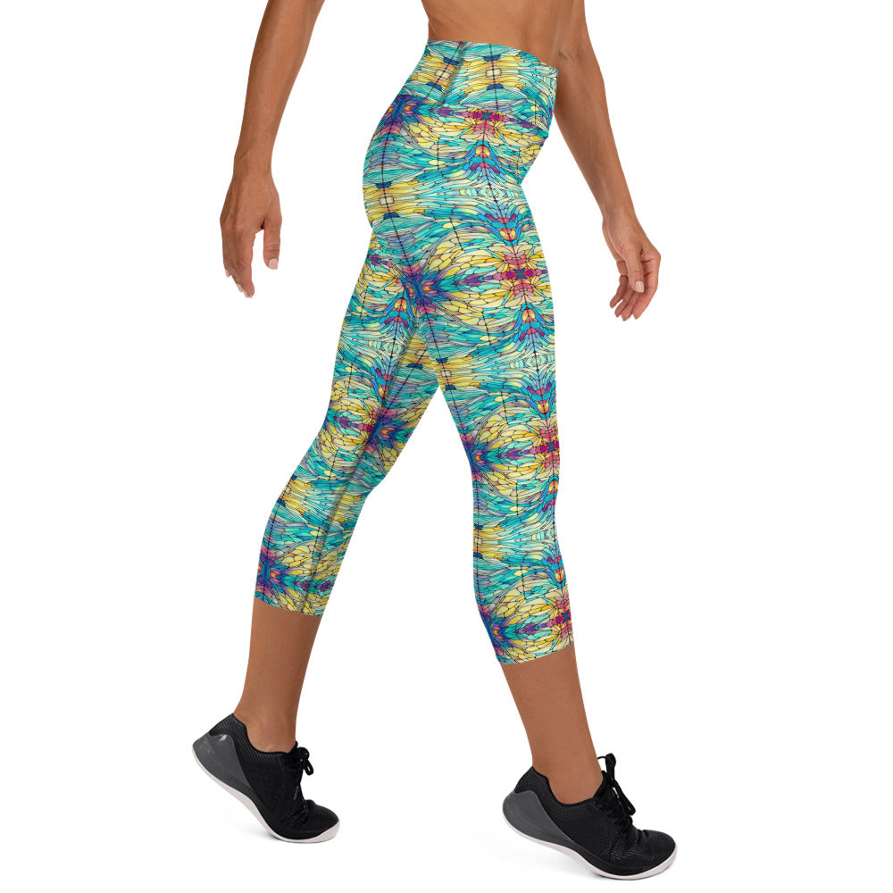 DMV 0231 Chic Boho Yoga Capri Leggings